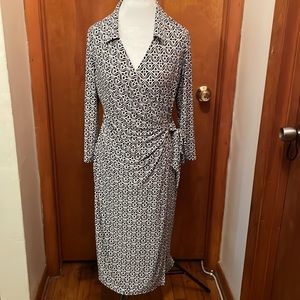 Anne Klein Sz12 wrap around dress
